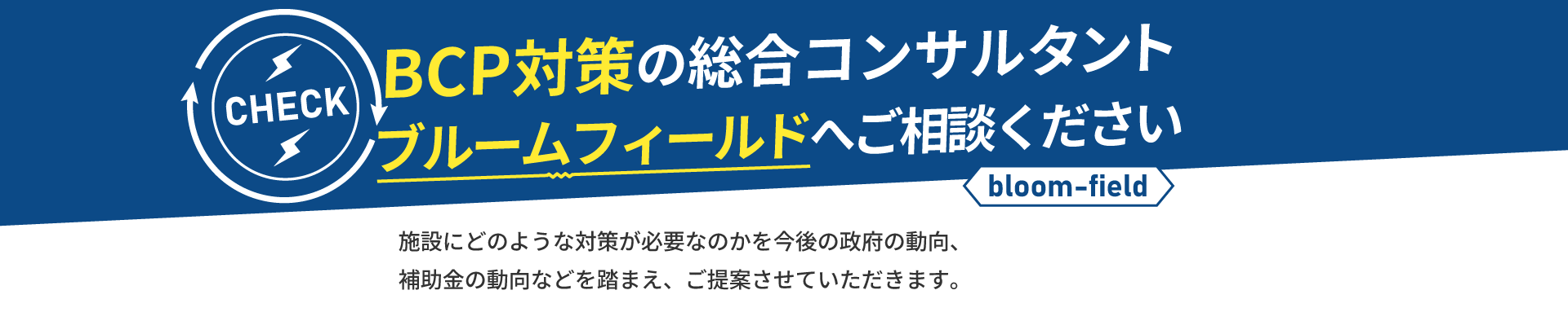 ブルームフィールド株式会社へBCP対策の相談